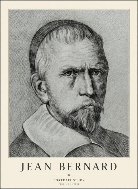 Jean Bernard Portrait Study IV No3 - Plakát