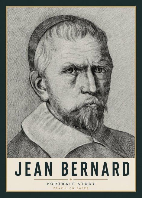 Jean Bernard Portrait Study IV No5 - Plakát