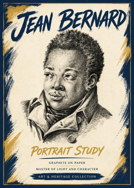 Jean Bernard Portrait Study V No5 - Plakát