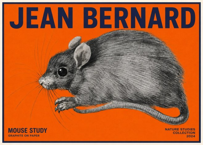 Jean Bernard Mouse Study No2 - Plakát