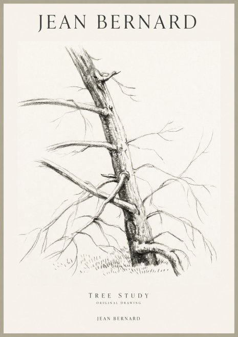Jean Bernard Tree Study No1 - Plakát