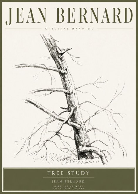 Jean Bernard Tree Study No4 - Plakát