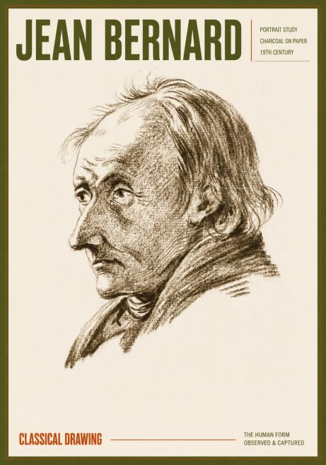 Jean Bernard Portrait of an Elderly Man No6 - Plakát