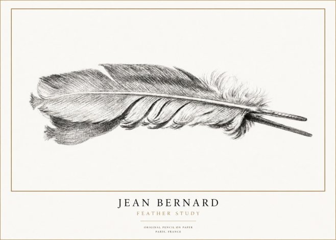 Jean Bernard Feather No3 - Plakát