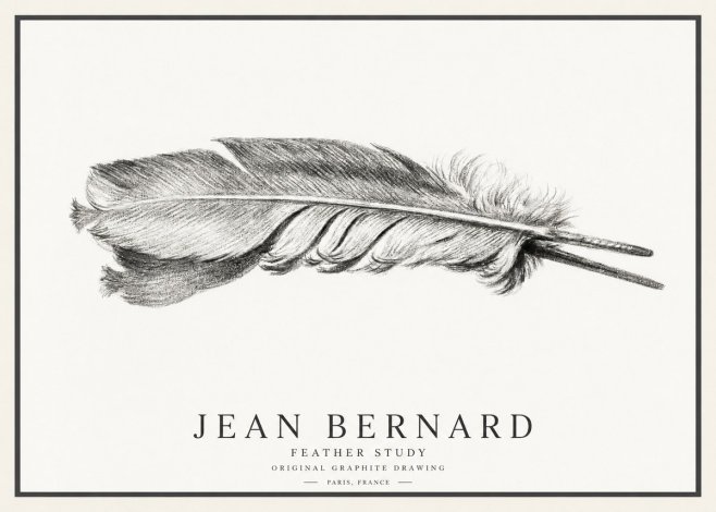 Jean Bernard Feather No4 - Plakát