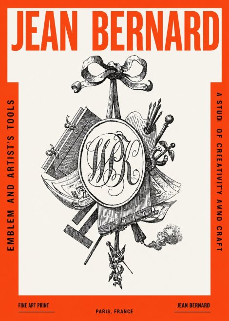 Jean Bernard Still Life with Monogram No3 - Plakát