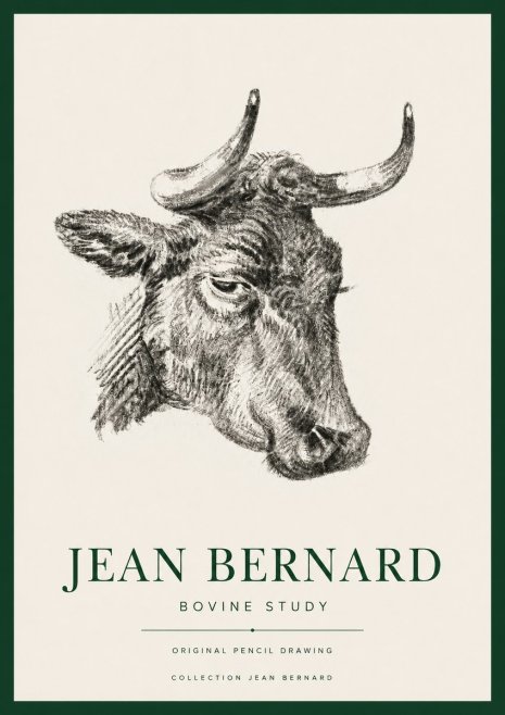 Jean Bernard Bovine Study I No4 - Plakát