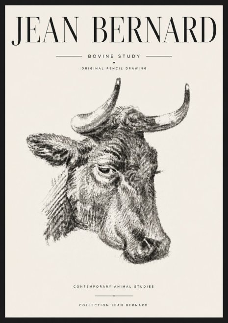 Jean Bernard Bovine Study I No6 - Plakát