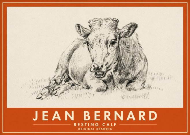 Jean Bernard Resting Calf II No2 - Plakát