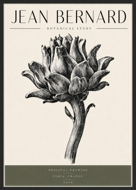 Jean Bernard Botanical Study No3 - Plakát