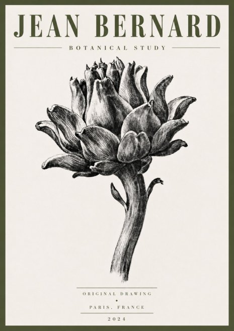 Jean Bernard Botanical Study No5 - Plakát