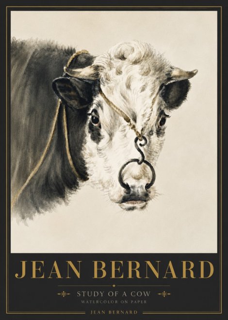 Jean Bernard Study of a Cow I No6 - Plakát