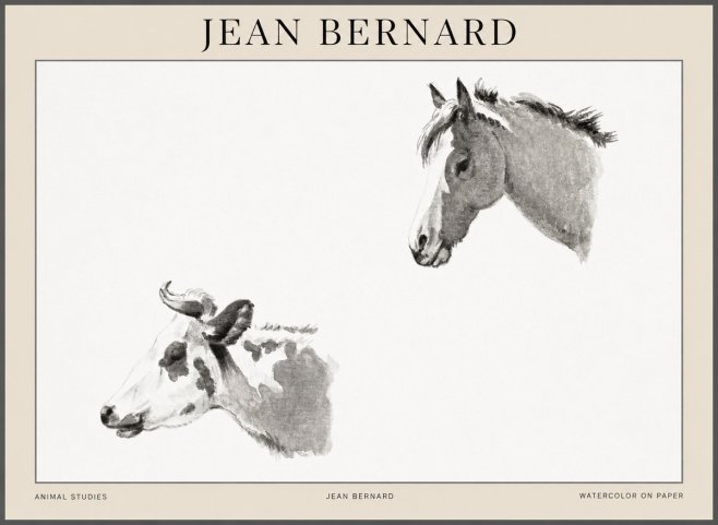 Jean Bernard Animal Studies No1 - Plakát