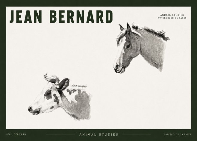 Jean Bernard Animal Studies No2 - Plakát
