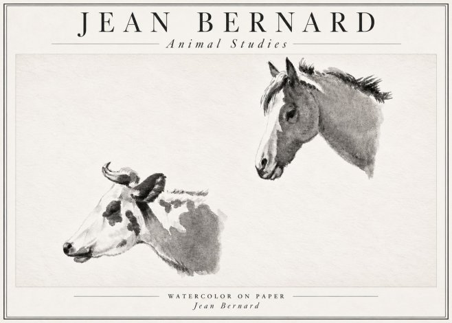 Jean Bernard Animal Studies No4 - Plakát