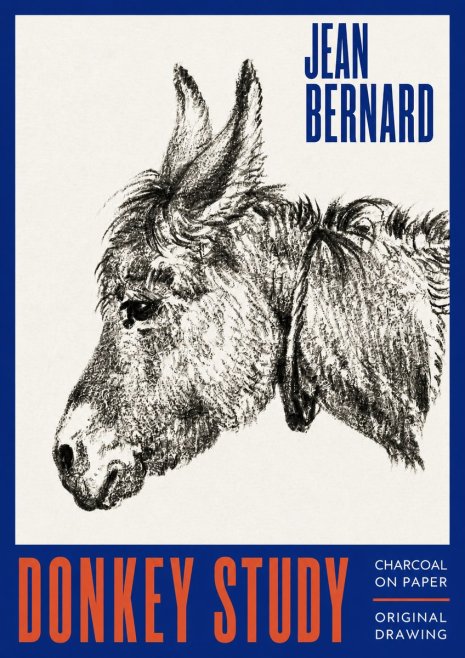 Jean Bernard Donkey Study III No2 - Plakát