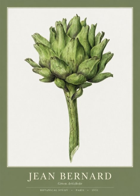 Jean Bernard Green Artichoke No1 - Plakát