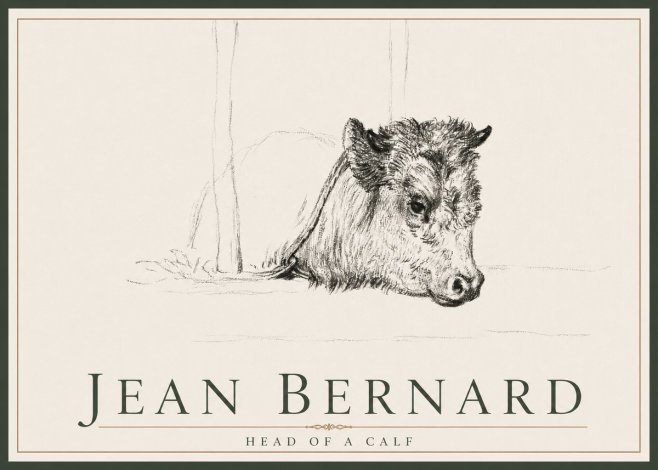 Jean Bernard Study of a Calf I No4 - Plakát