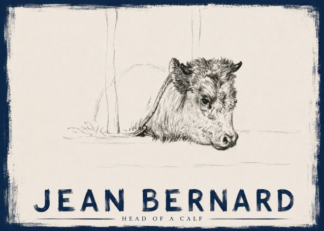 Jean Bernard Study of a Calf I No6 - Plakát