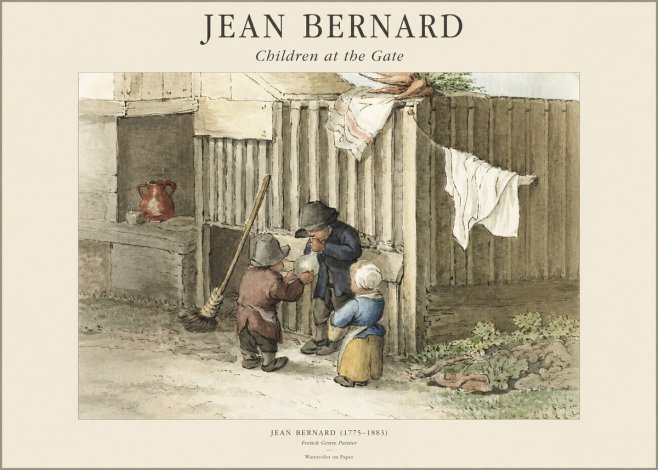 Jean Bernard Children at the Gate No1 - Plakát