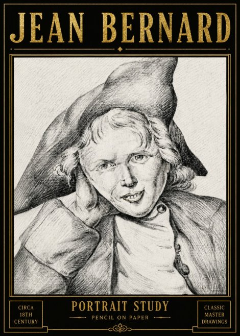 Jean Bernard Portrait Study VII No6 - Plakát