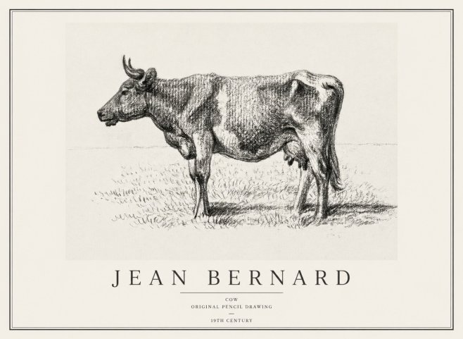 Jean Bernard Cow I No1 - Plakát