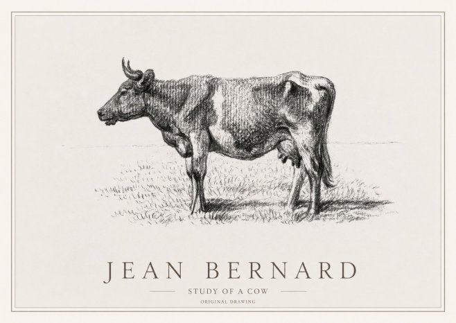 Jean Bernard Cow I No3 - Plakát