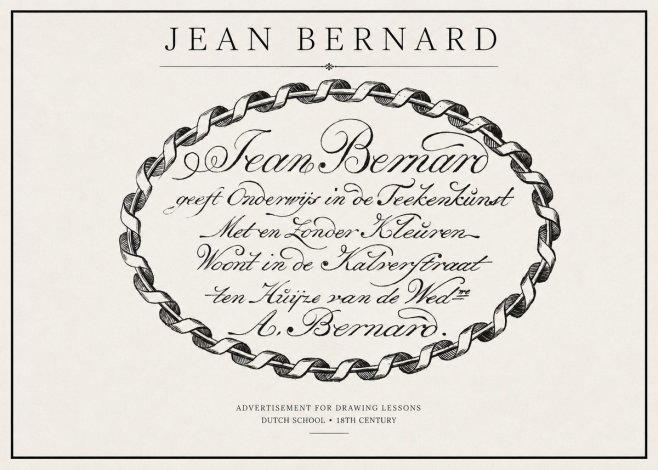 Jean Bernard Jean Bernard - Teacher of the Art of Drawing No2 - Plakát
