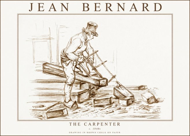 Jean Bernard The Carpenter No3 - Plakát