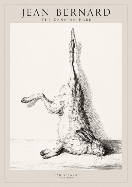 Jean Bernard The Dancing Hare No1 - Plakát