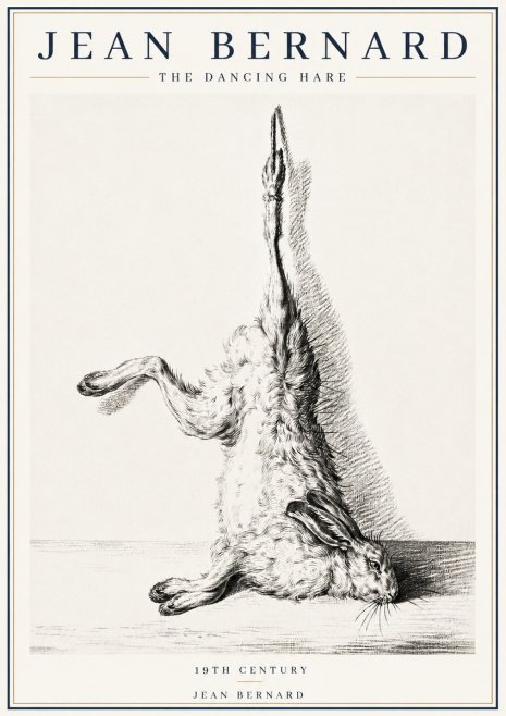 Jean Bernard The Dancing Hare No4 - Plakát