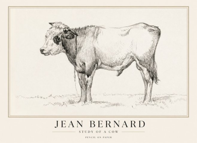 Jean Bernard The Young Bull No5 - Plakát