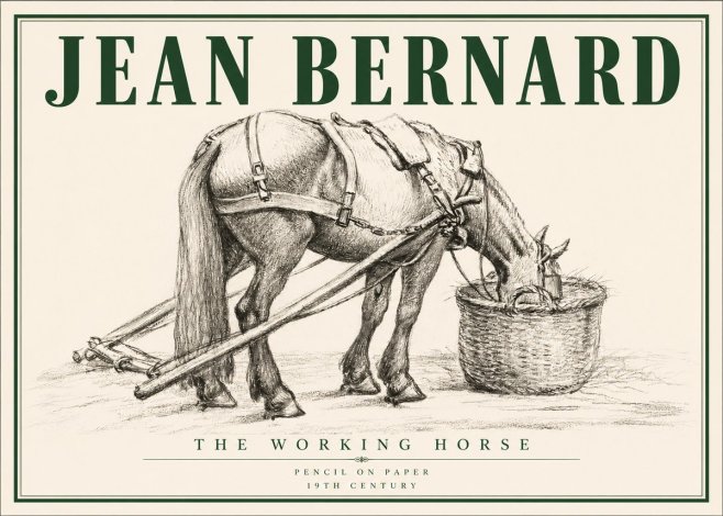 Jean Bernard The Working Horse No3 - Plakát
