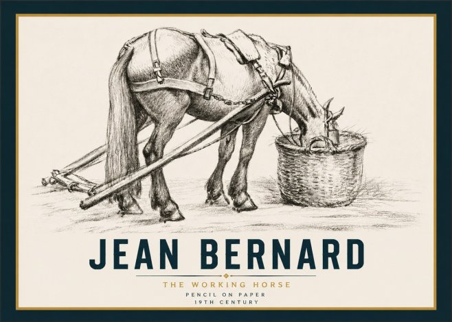 Jean Bernard The Working Horse No4 - Plakát