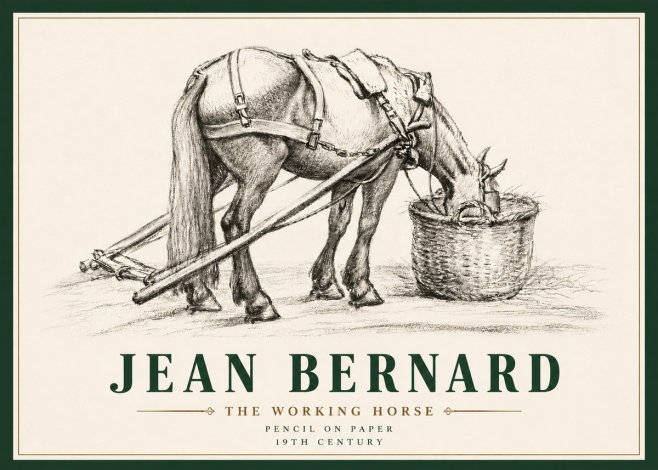 Jean Bernard The Working Horse No6 - Plakát