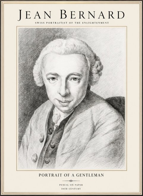 Jean Bernard Portrait of a Gentleman I No1 - Plakát