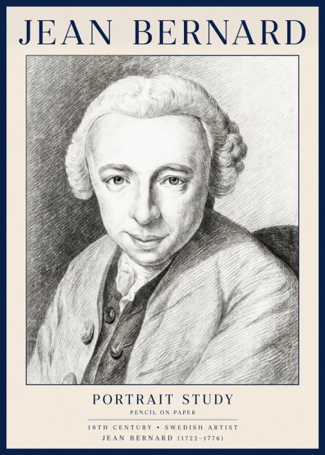 Jean Bernard Portrait of a Gentleman I No4 - Plakát