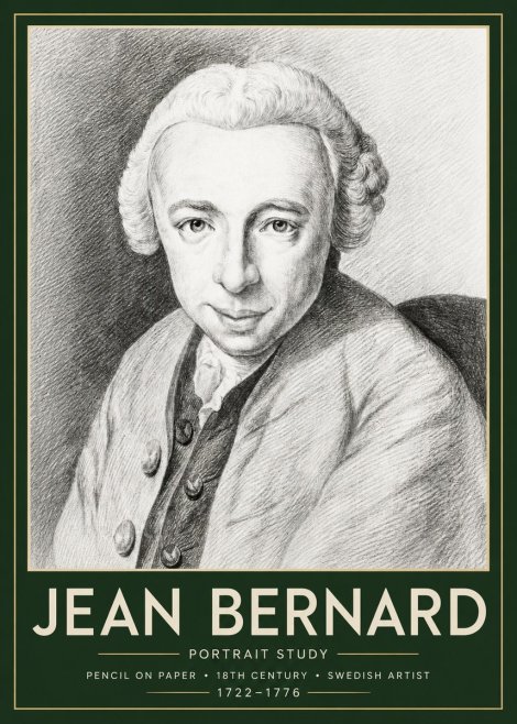 Jean Bernard Portrait of a Gentleman I No6 - Plakát