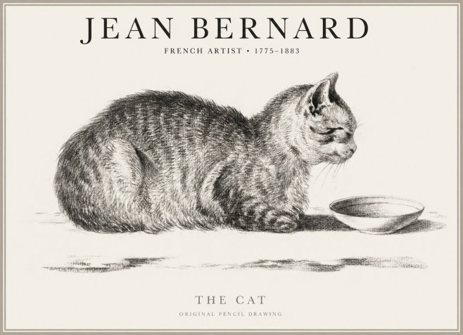 Jean Bernard The Cat No1 - Plakát