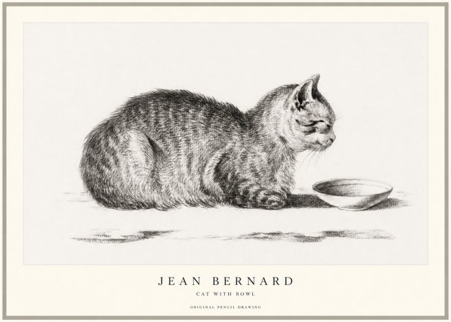 Jean Bernard The Cat No2 - Plakát