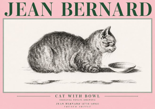 Jean Bernard The Cat No4 - Plakát