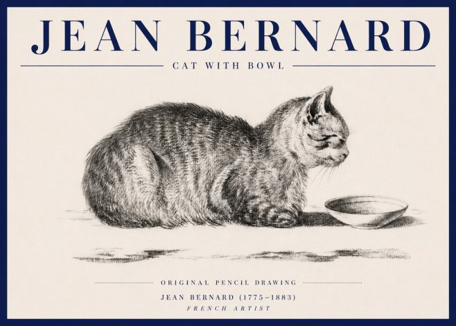 Jean Bernard The Cat No6 - Plakát