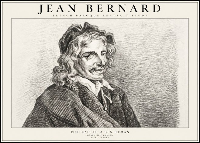 Jean Bernard Portrait of a Gentleman II No2 - Plakát