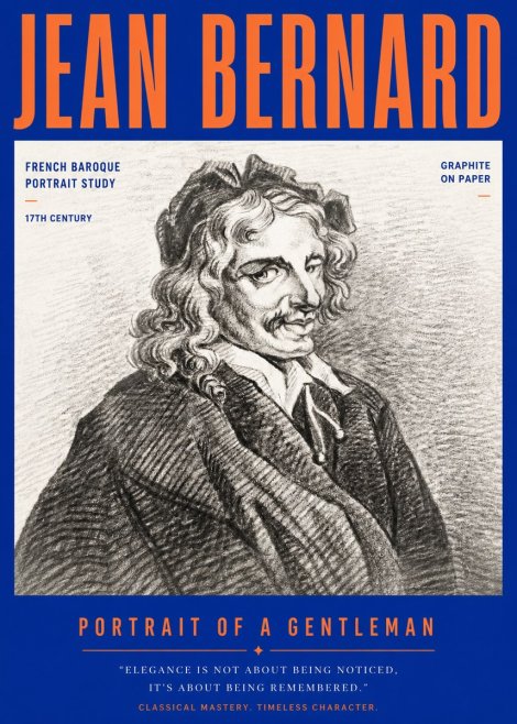 Jean Bernard Portrait of a Gentleman II No3 - Plakát