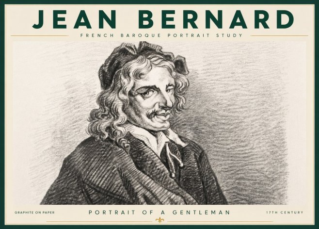Jean Bernard Portrait of a Gentleman II No4 - Plakát