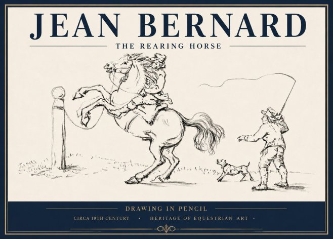 Jean Bernard The Rearing Horse I No5 - Plakát