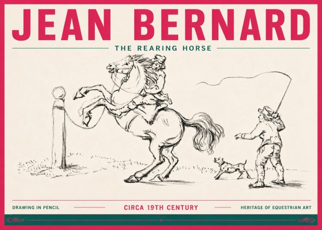 Jean Bernard The Rearing Horse I No6 - Plakát