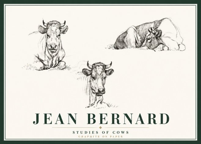 Jean Bernard Studies of Cows II No6 - Plakát