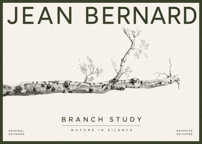 Jean Bernard Tree Branch Study No4 - Plakát