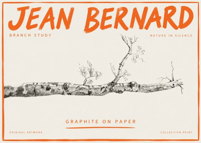 Jean Bernard Tree Branch Study No5 - Plakát